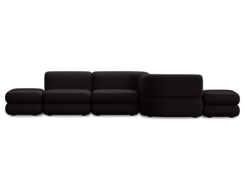 Диван модульный Брера-1 Velour Black